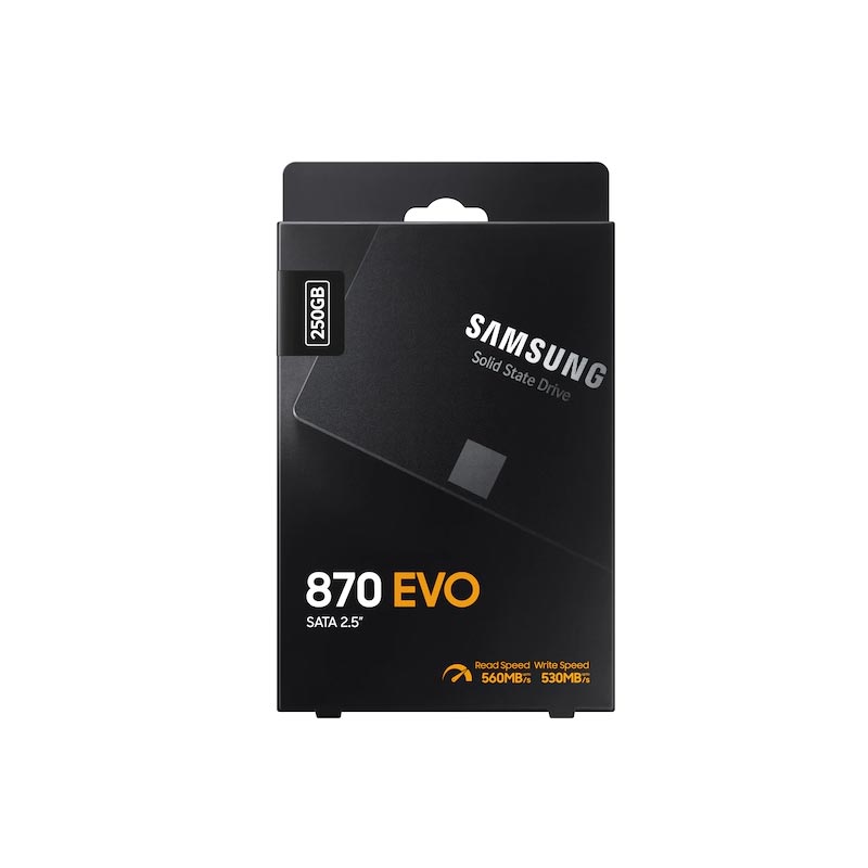 حافظه اس اس دی samsung مدل 870EVO ظرفیت 250 گیگابایت